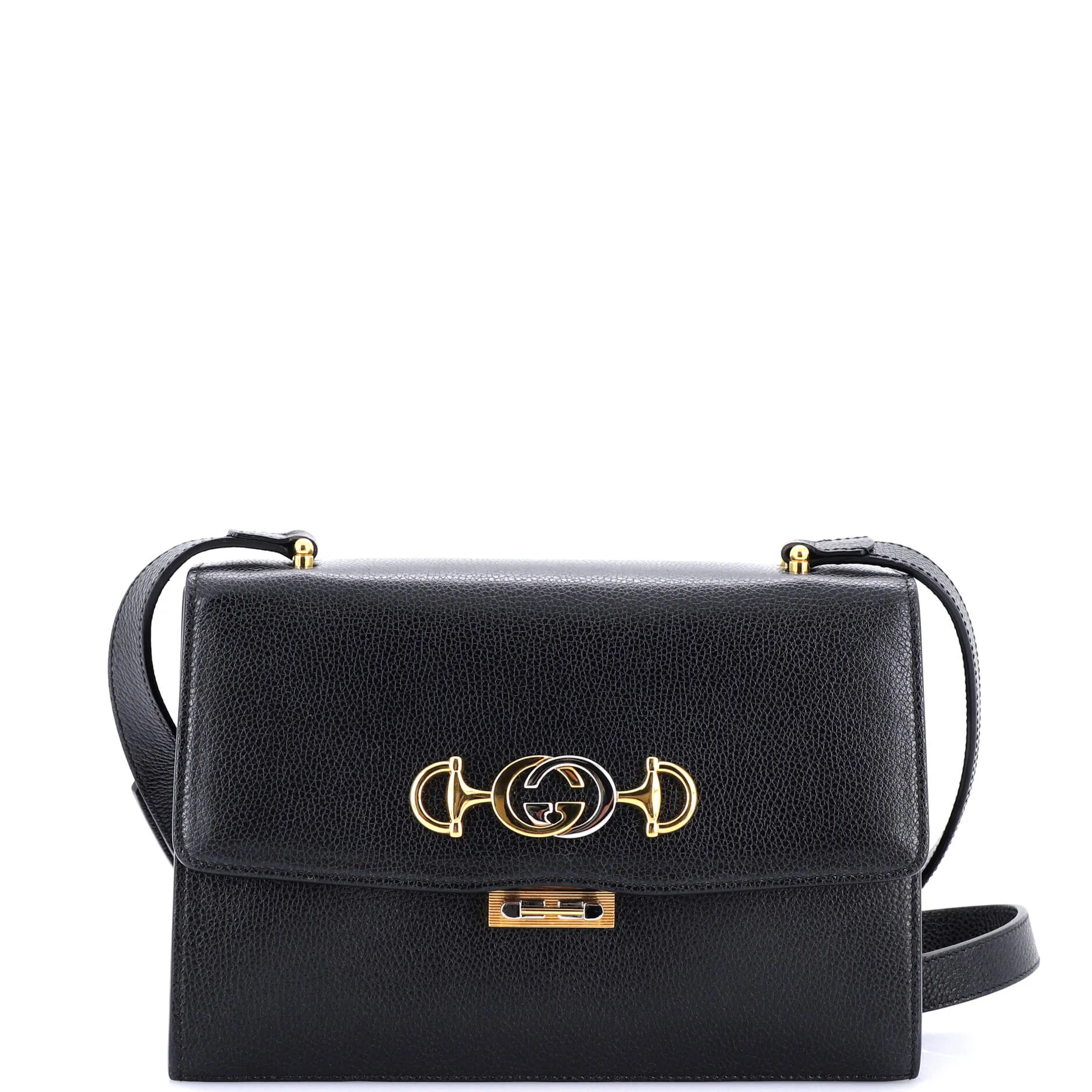 Gucci Zumi Flap Shoulder Bag Leather