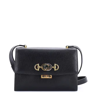 Gucci Zumi Flap Shoulder Bag Leather