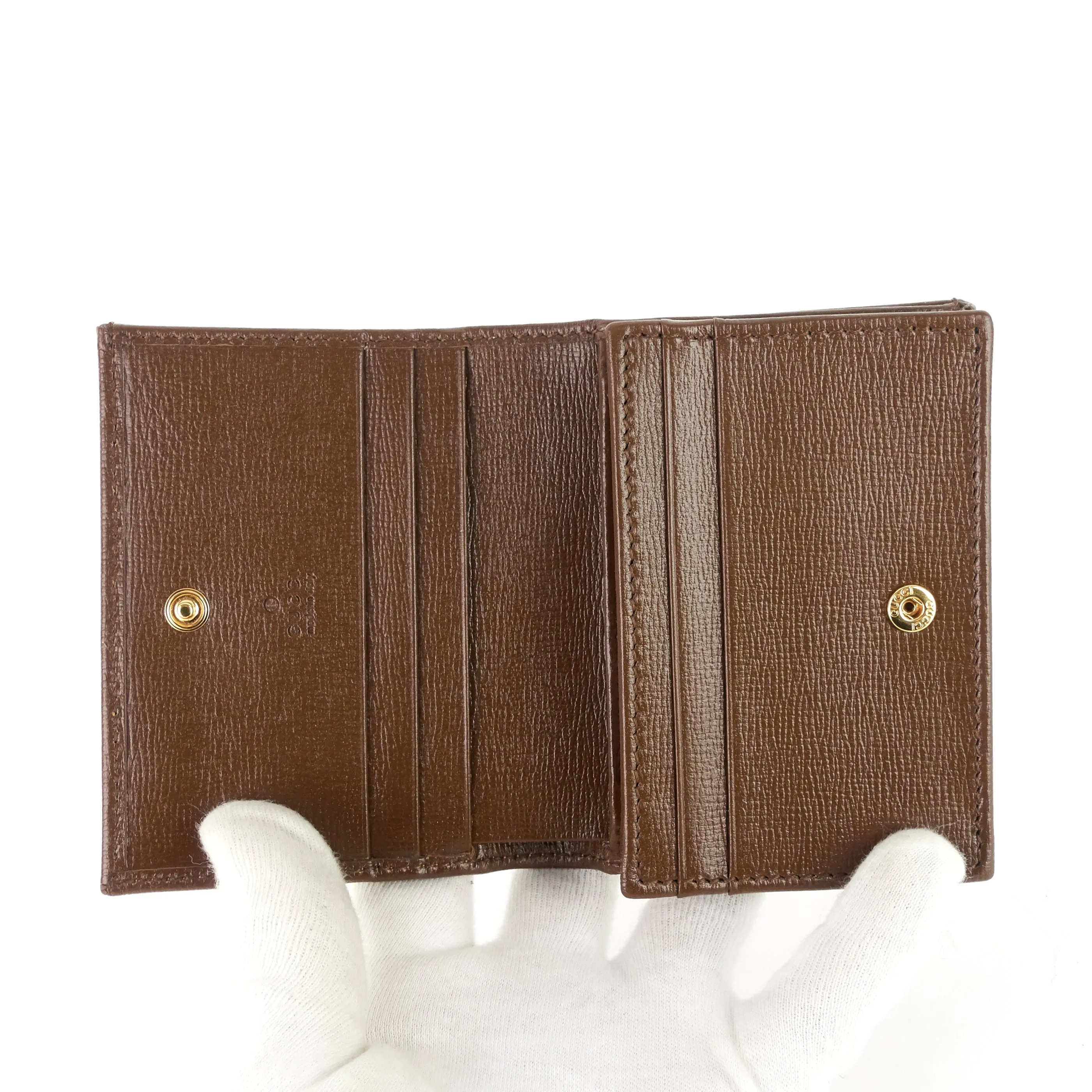 Horsebit 1955 GG Supreme Canvas Card Case