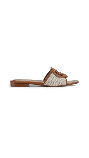 Interlocking G Slide Sandal - Brown