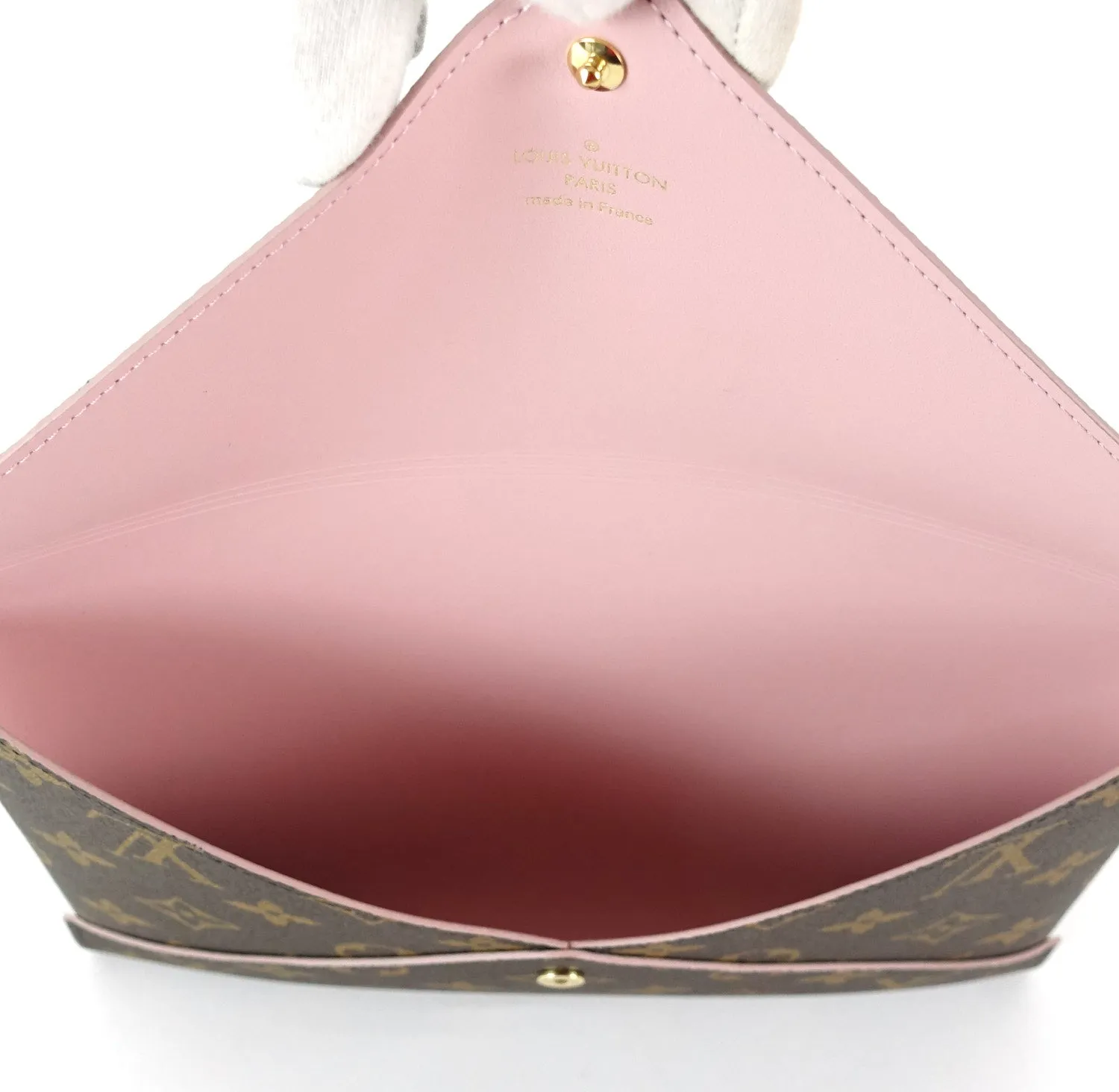 Kirigami Large Monogram Canvas Clutch Bag