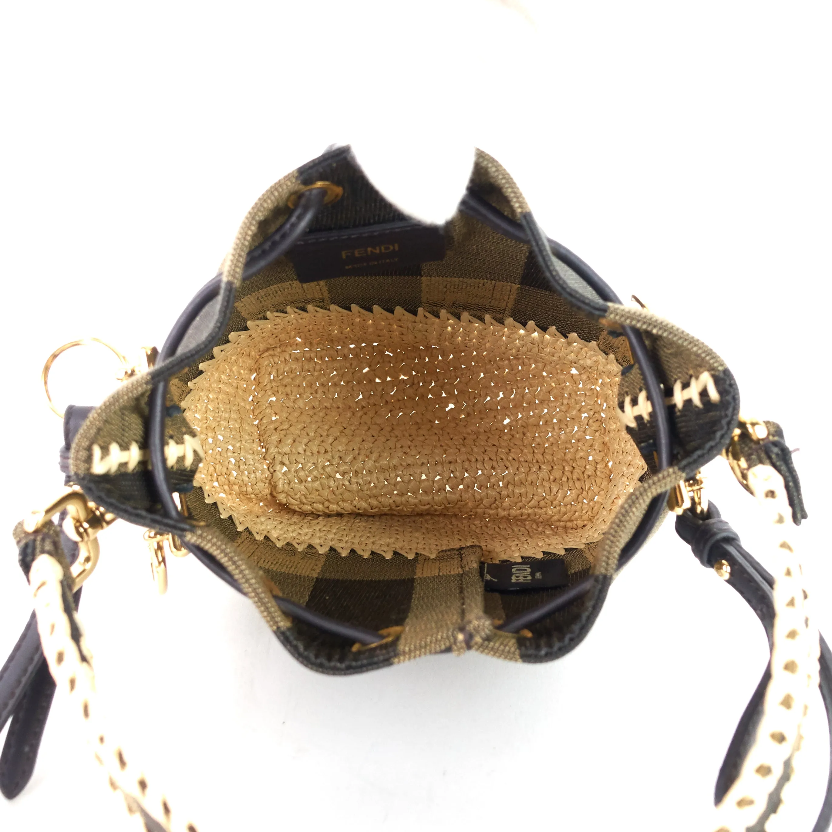 Mon Tresor Mini Pequin Canvas Bucket Bag