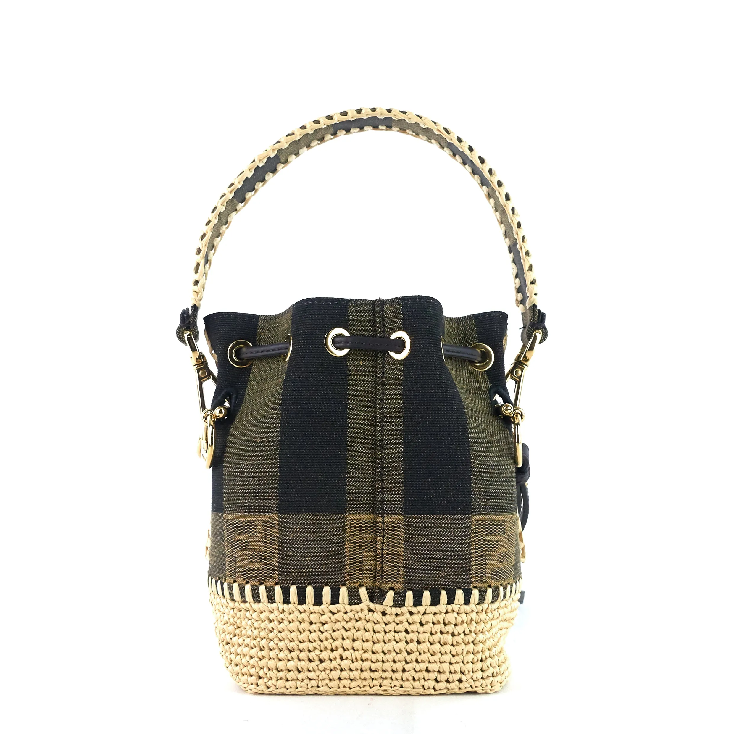 Mon Tresor Mini Pequin Canvas Bucket Bag