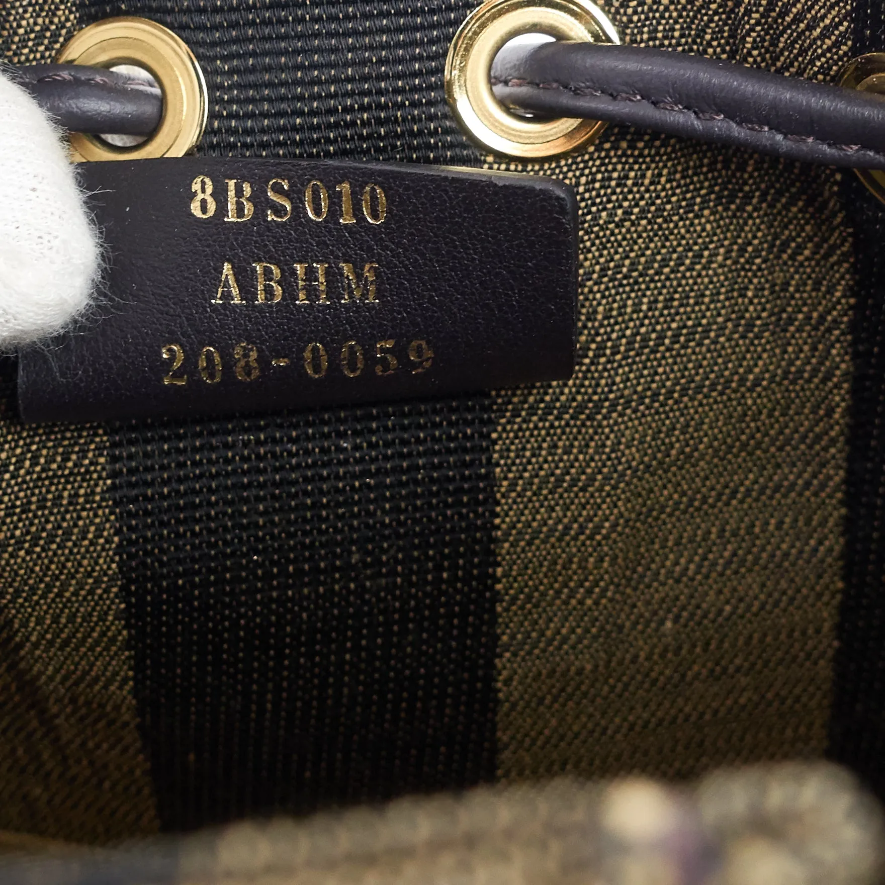 Mon Tresor Mini Pequin Canvas Bucket Bag