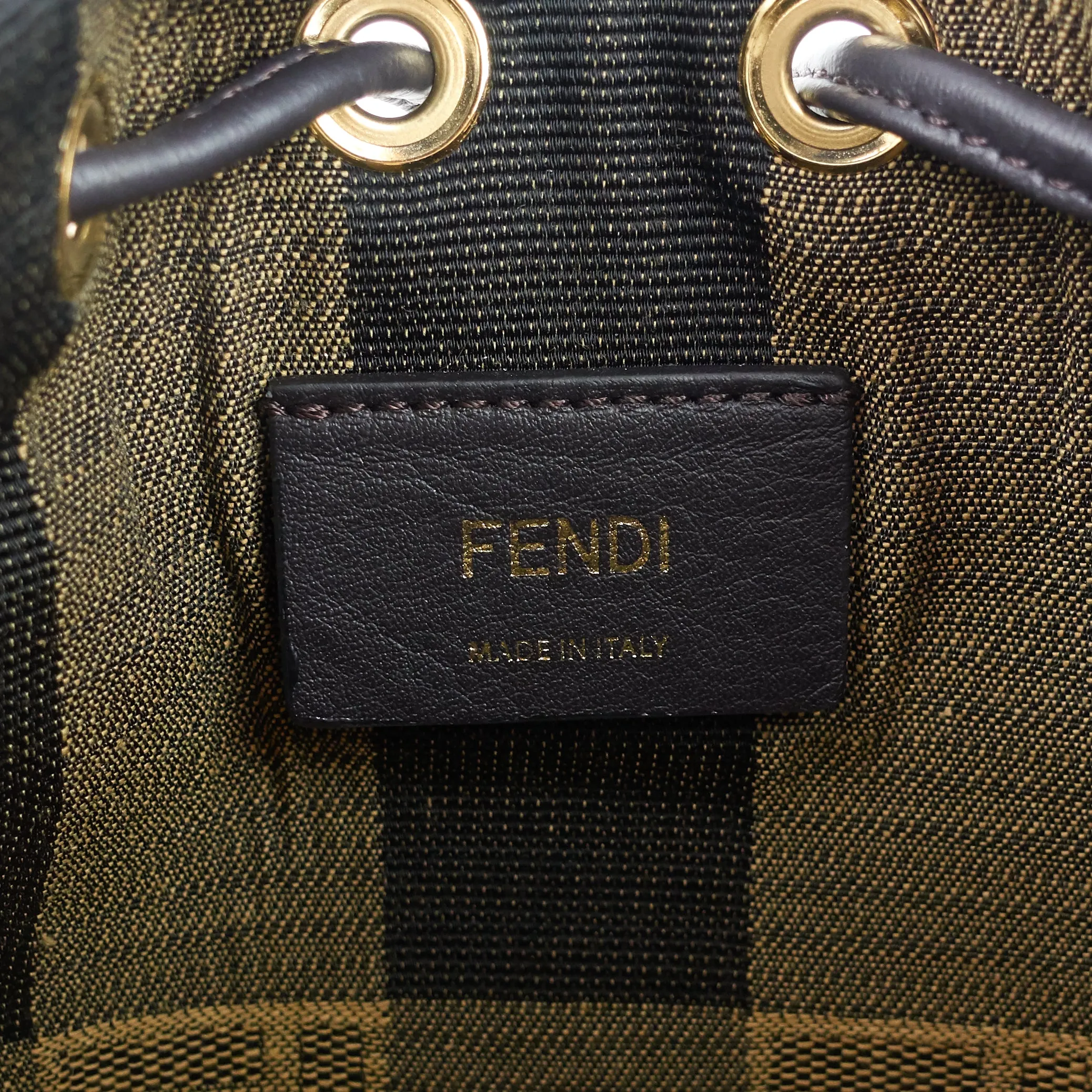 Mon Tresor Mini Pequin Canvas Bucket Bag