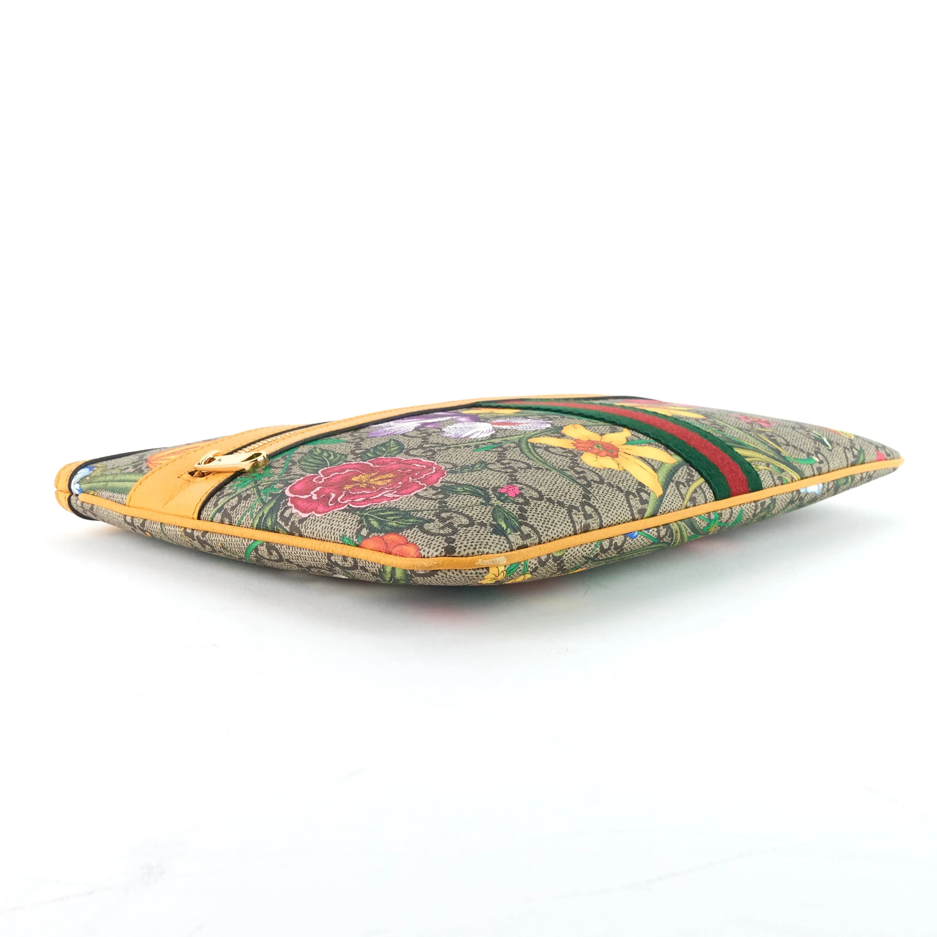 Ophidia Floral GG Supreme Large Clutch Bag