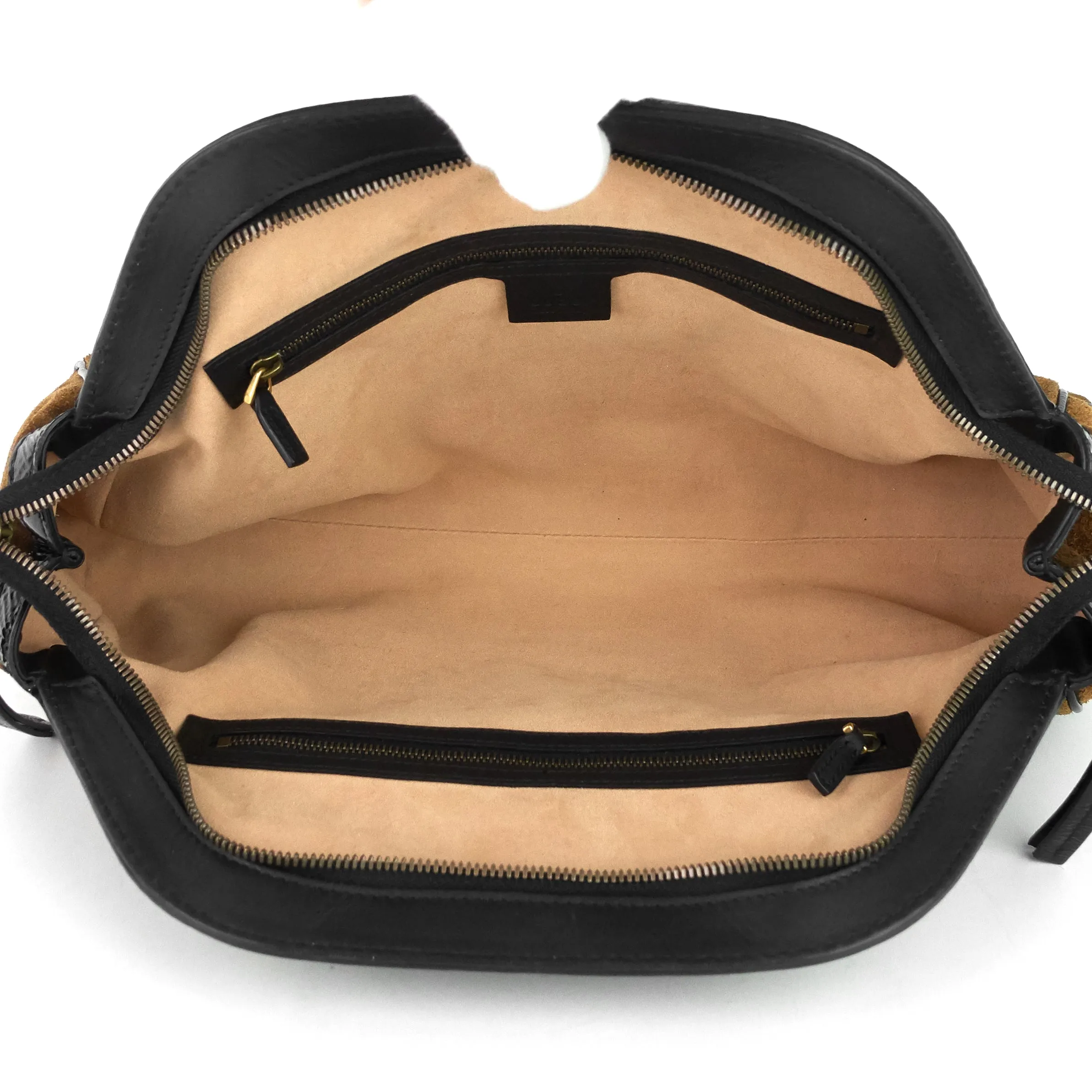 Ophidia RE(BELLE) Medium Suede and Leather Bag