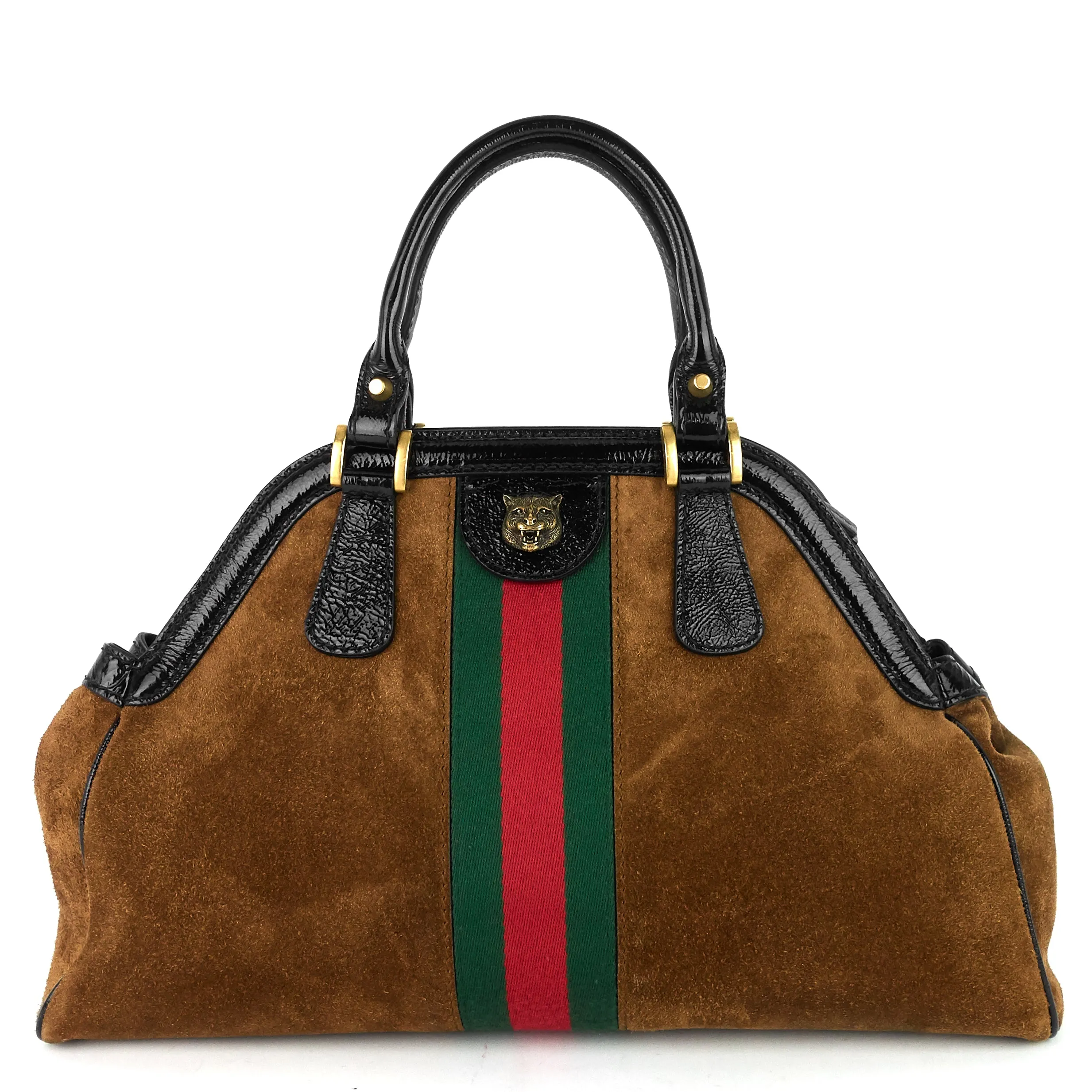 Ophidia RE(BELLE) Medium Suede and Leather Bag