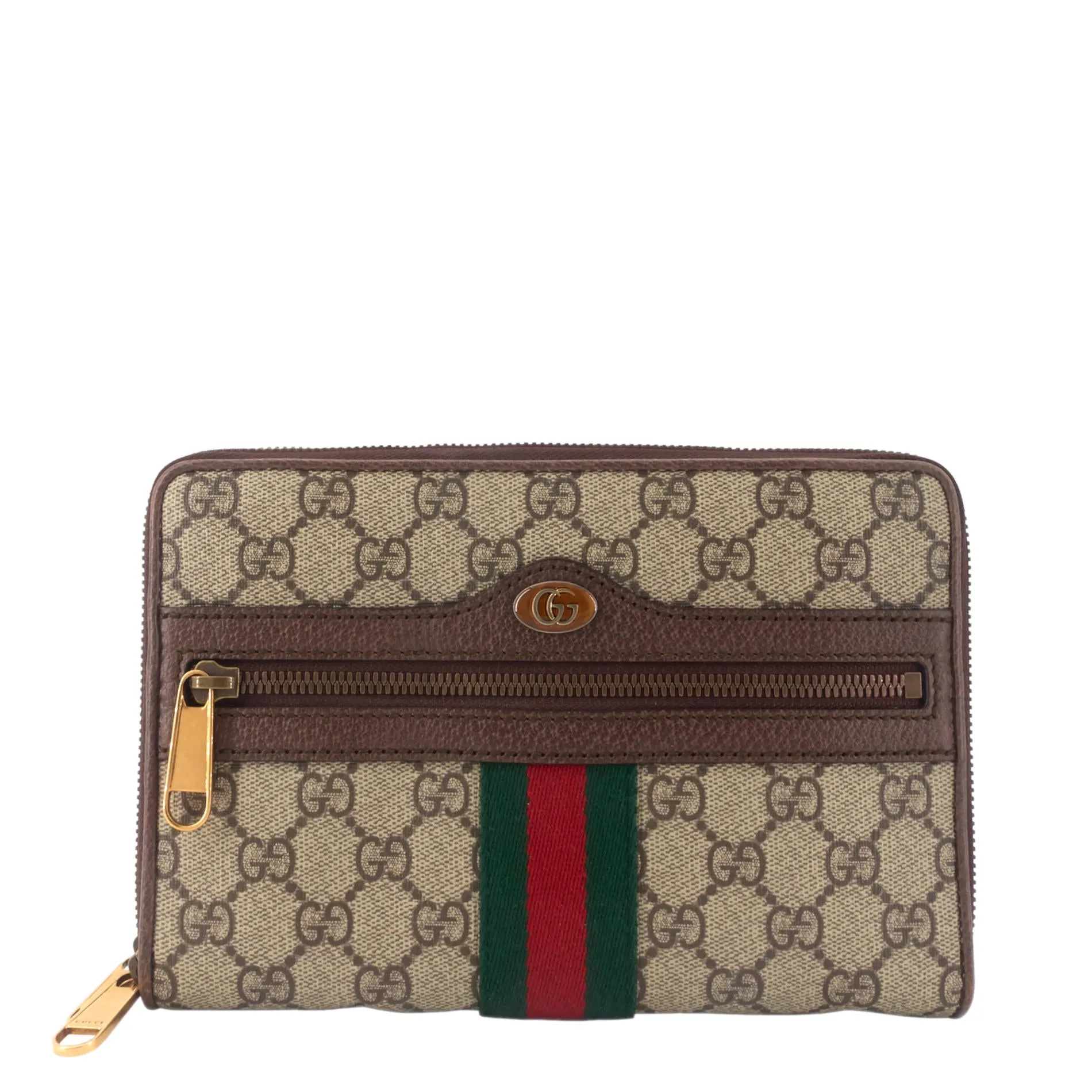 Ophidia Web GG Coated Canvas Double Zip Crossbody