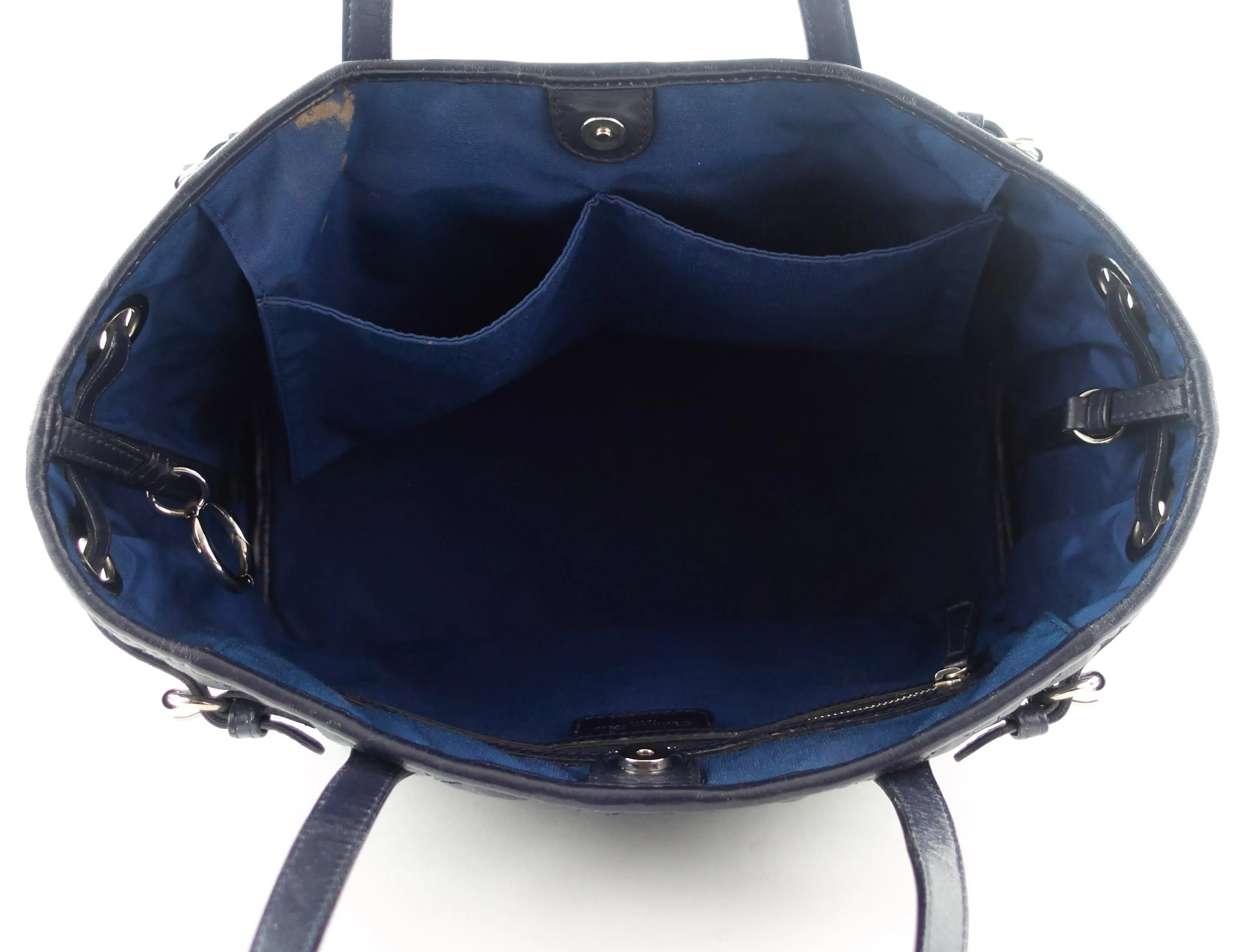 Panarea Cannage Quilt Coated Canvas Medium Bag