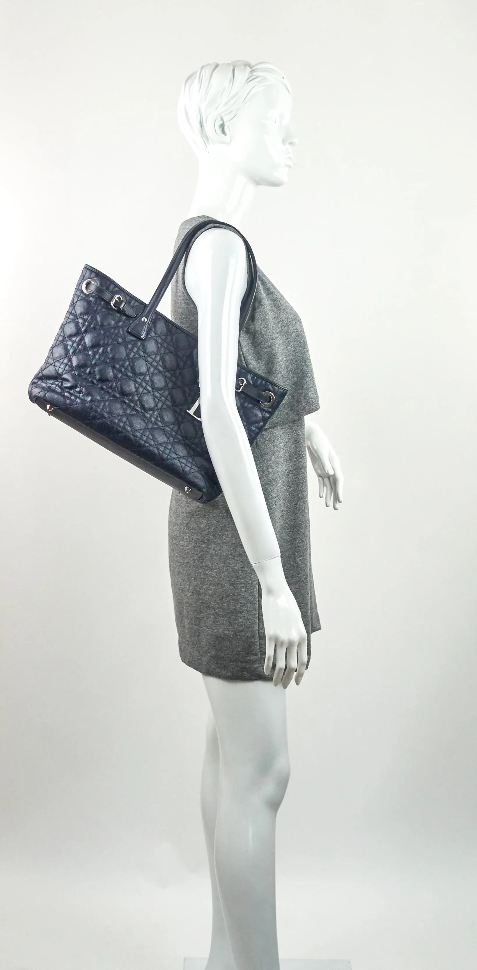 Panarea Cannage Quilt Coated Canvas Medium Bag