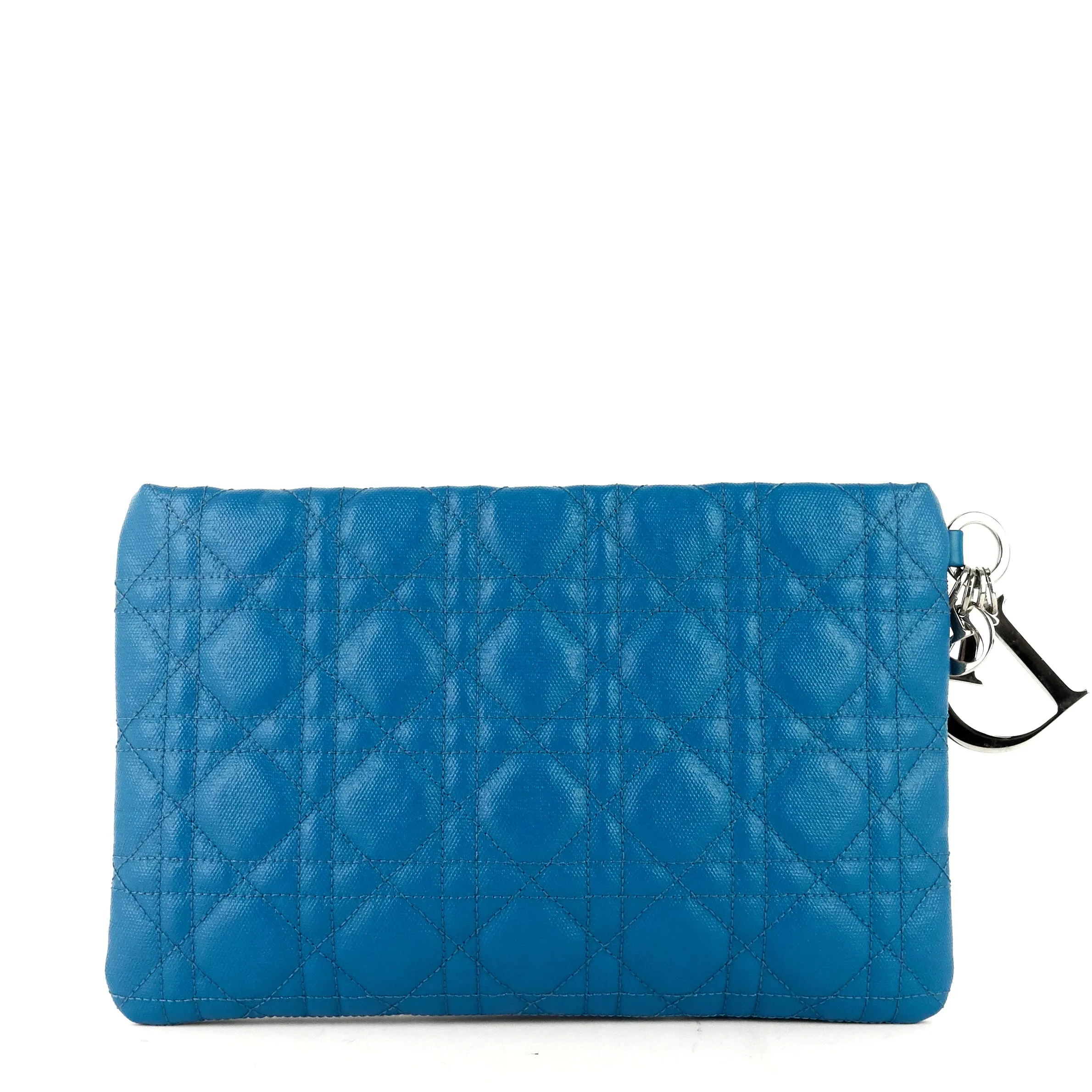 Panarea Iridescent Cannage Canvas Clutch Bag