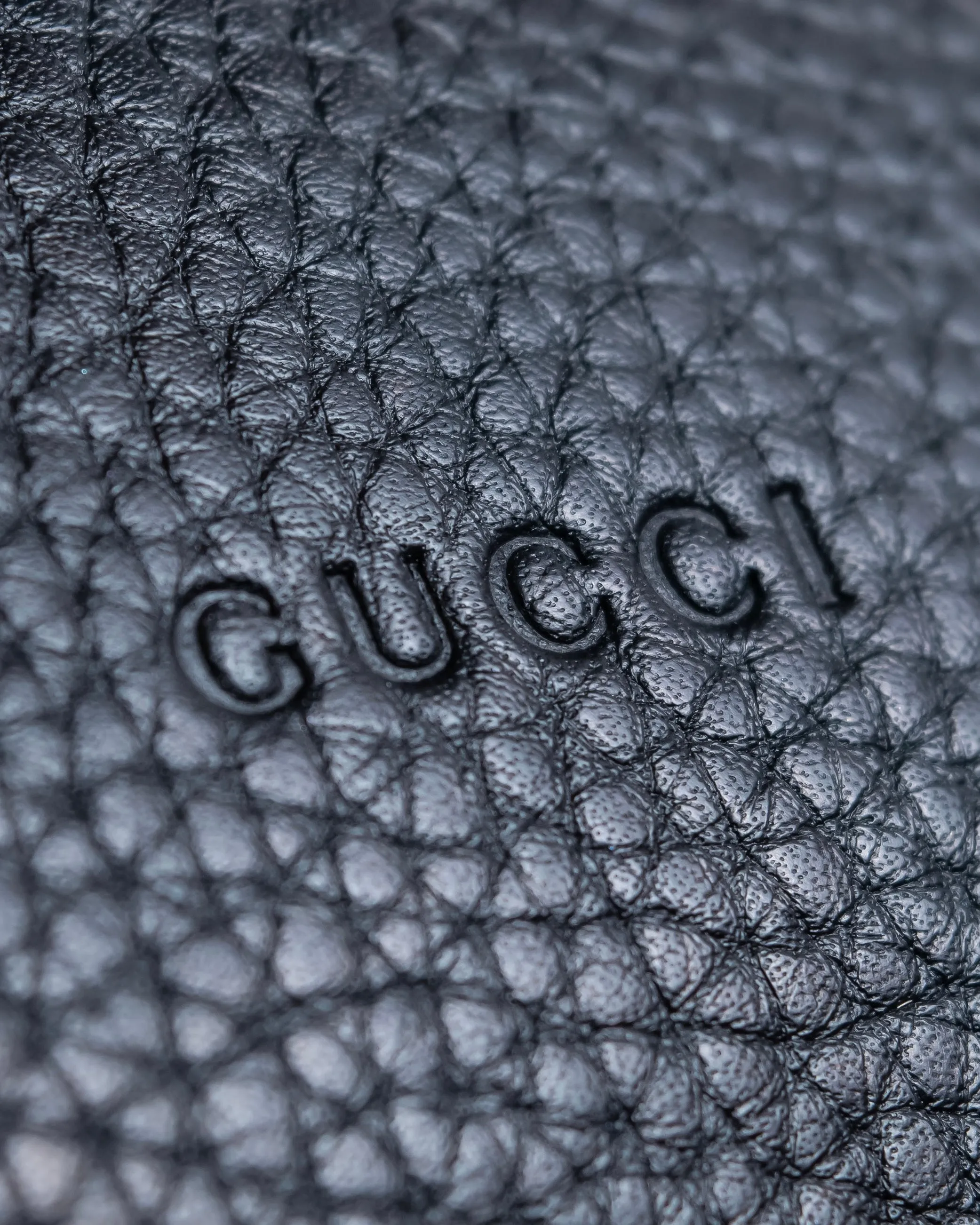 "GUCCI" Bamboo design grained leather 2way handbag
