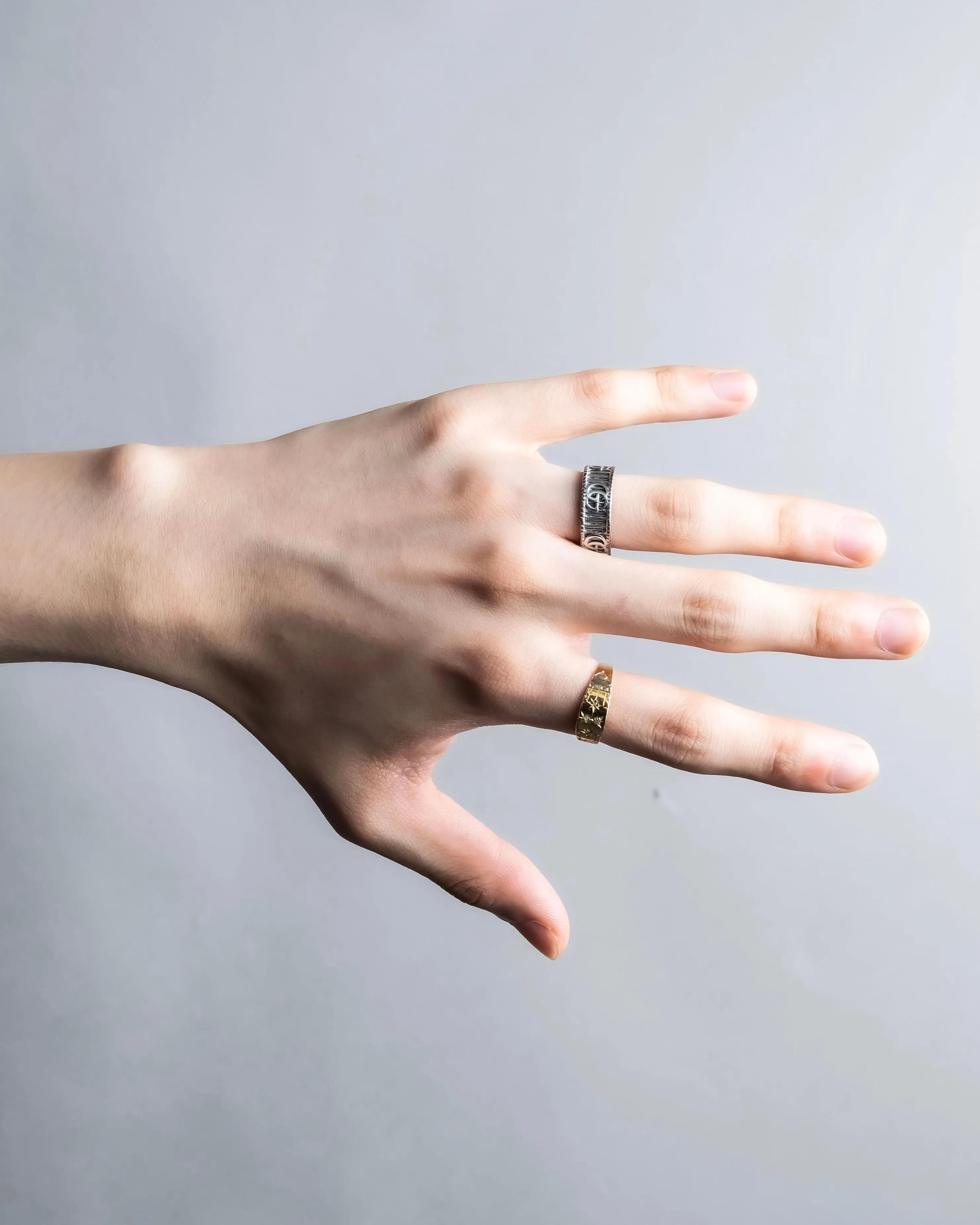 "GUCCI" GG marmont silver 925 ring