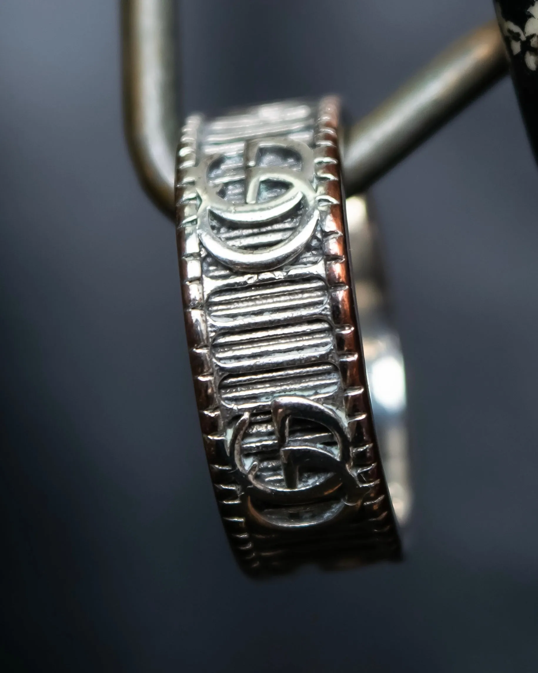 "GUCCI" GG marmont silver 925 ring