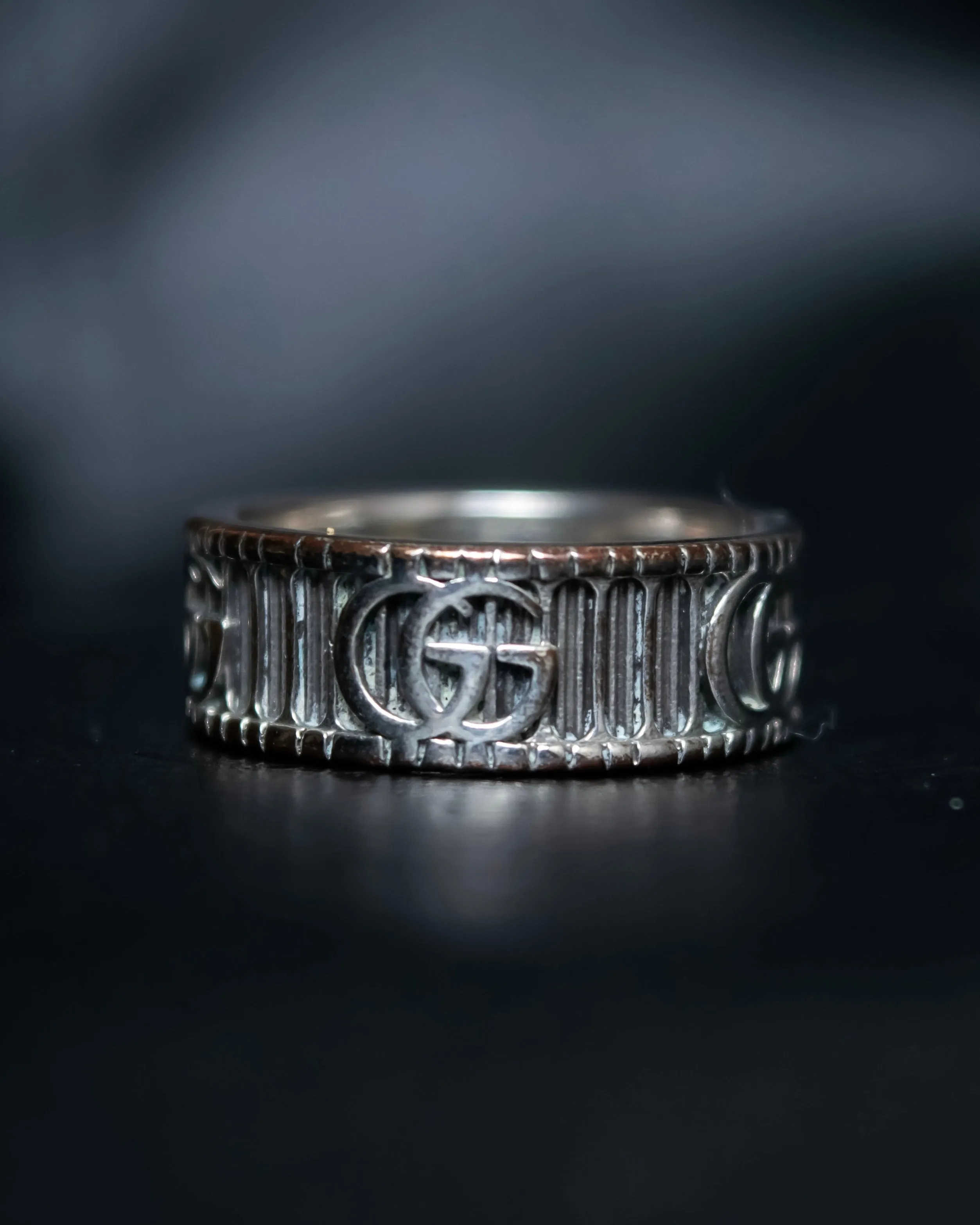 "GUCCI" GG marmont silver 925 ring