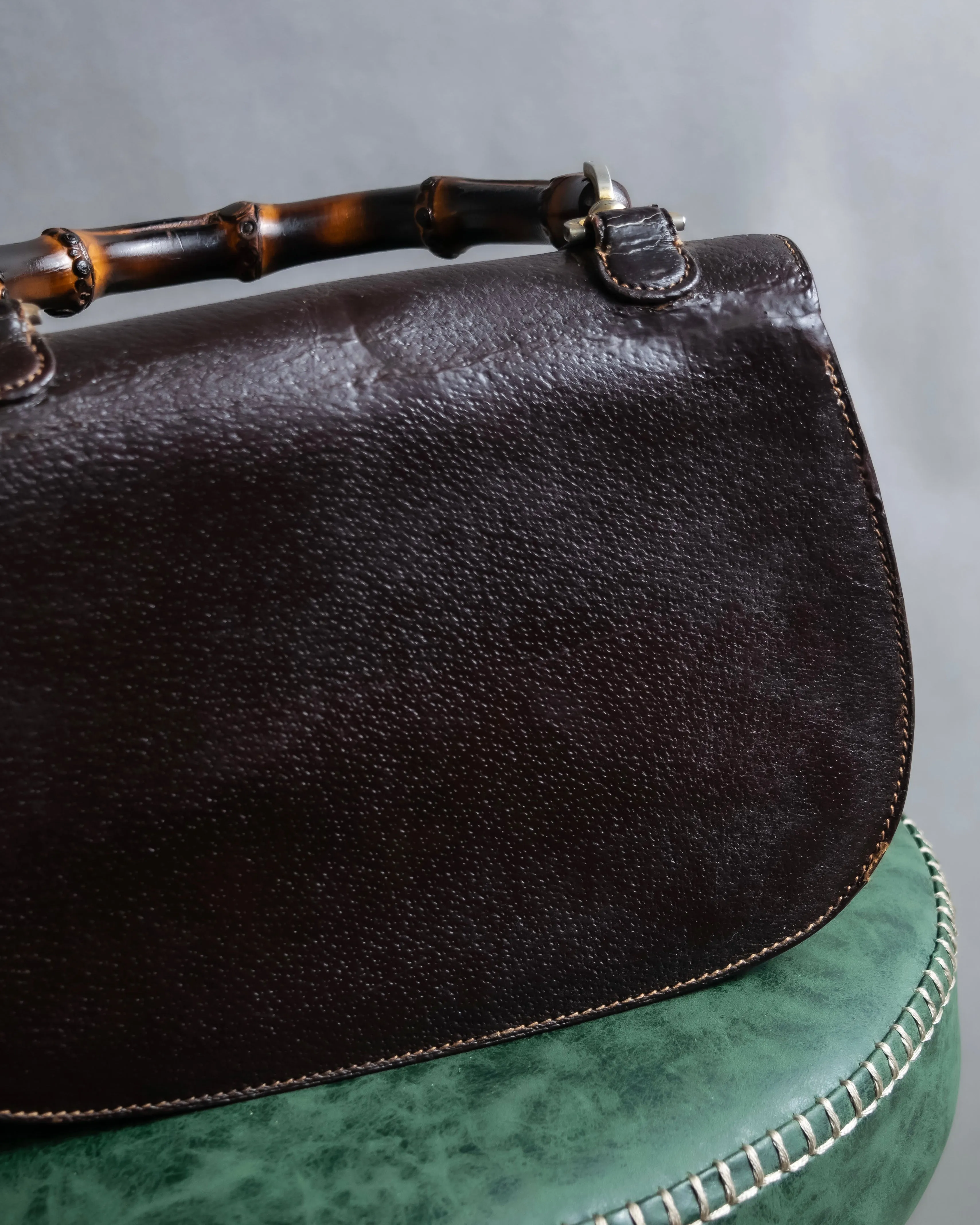 "GUCCI"1947 Bamboo handbag