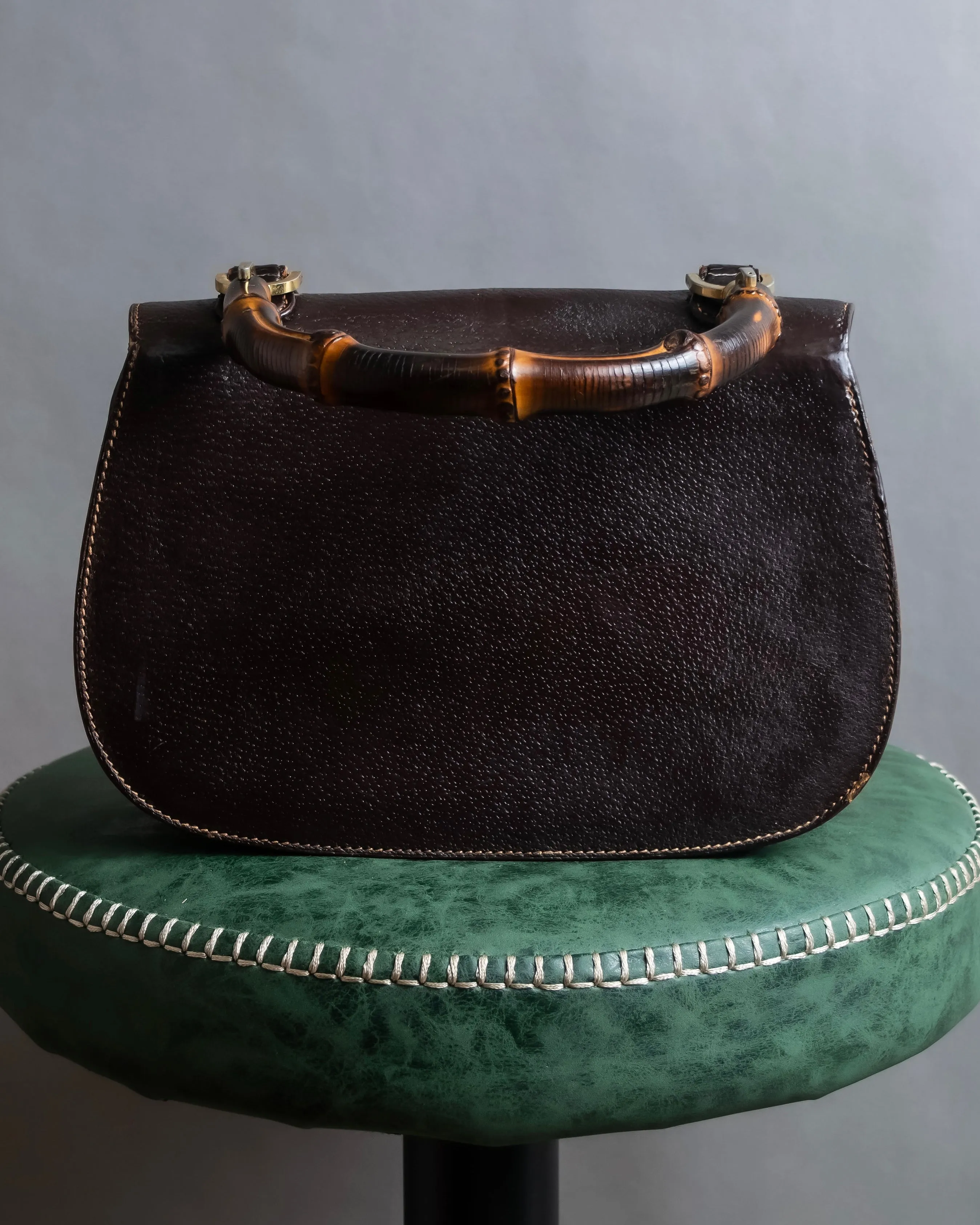 "GUCCI"1947 Bamboo handbag