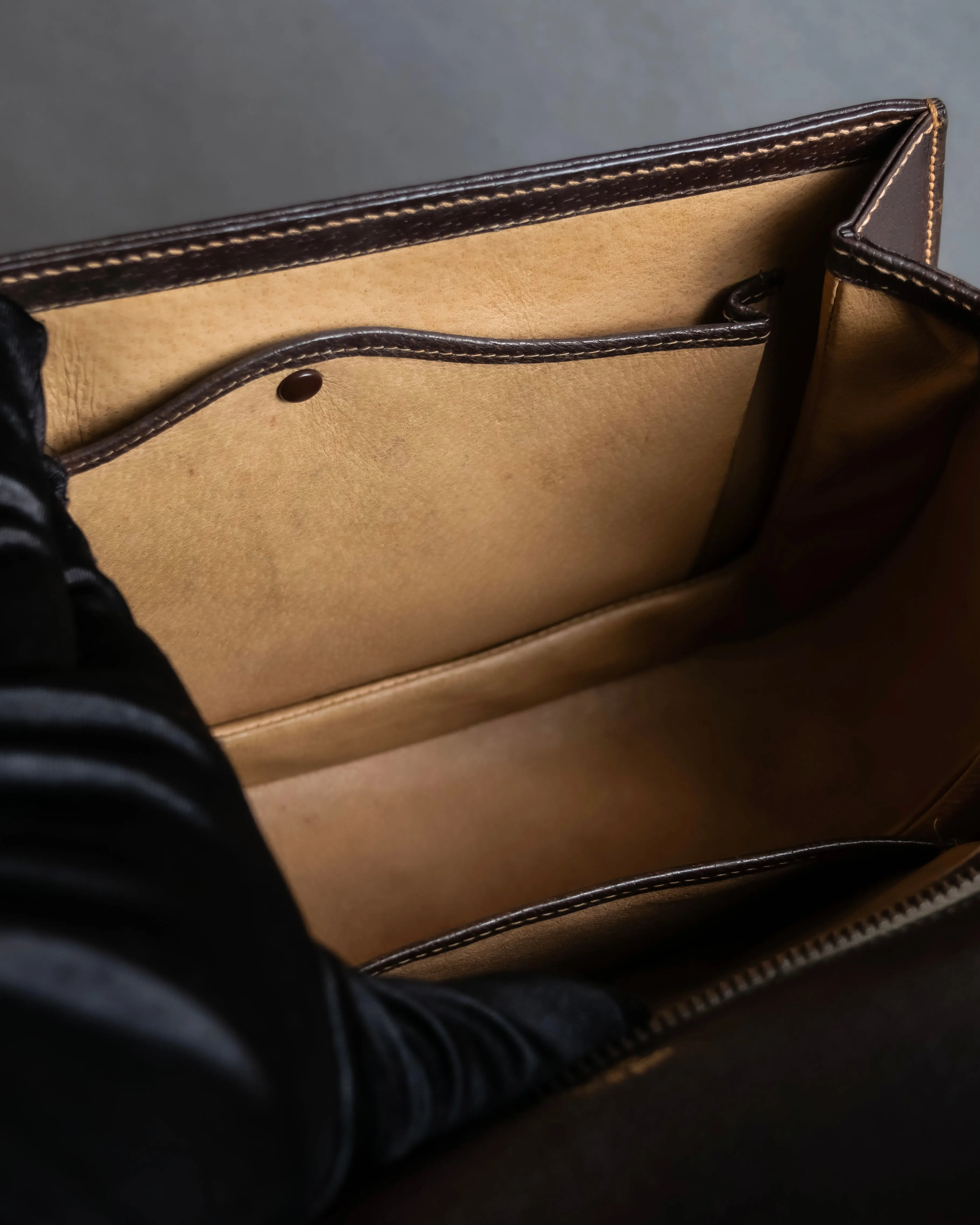 "GUCCI"1947 Bamboo handbag