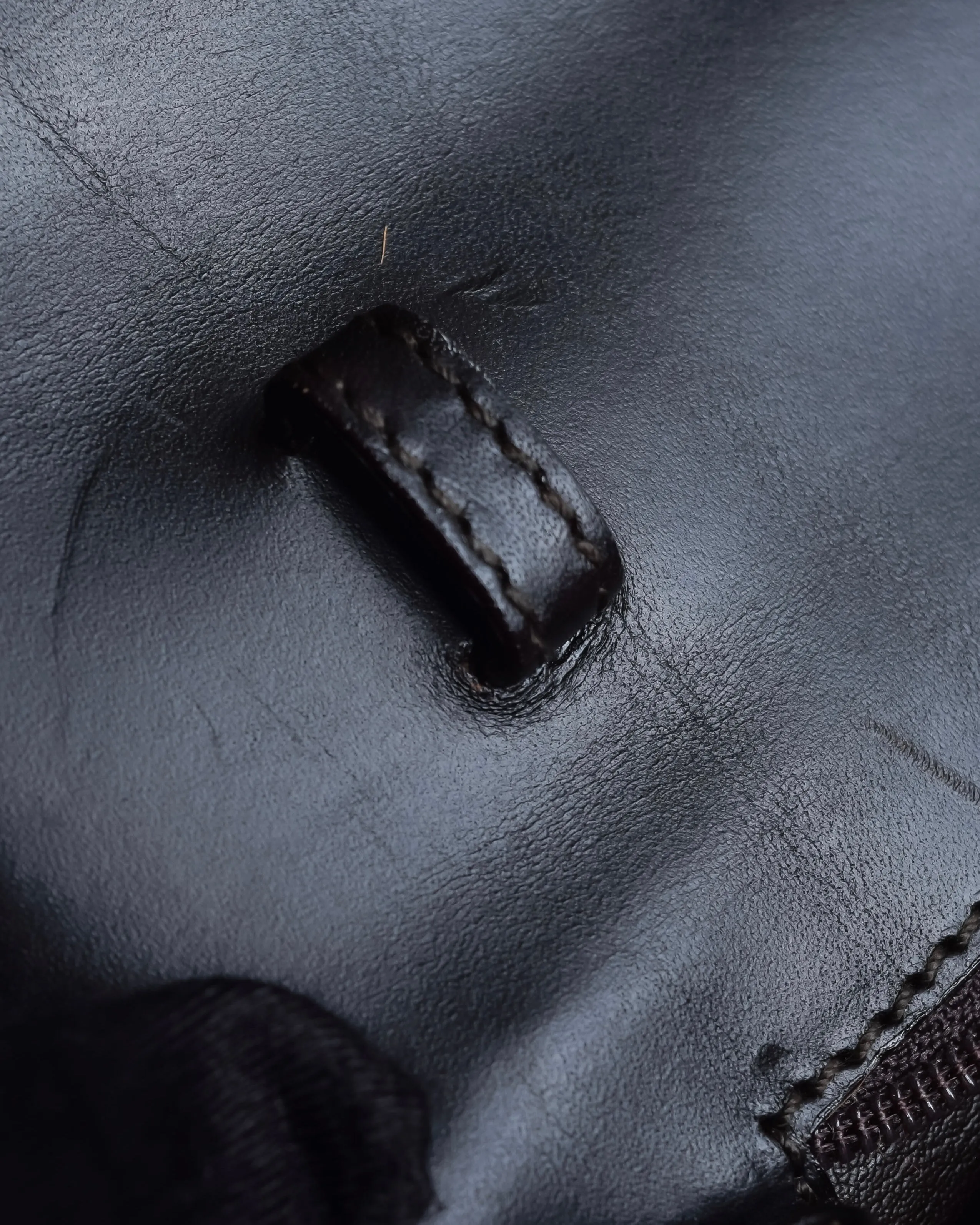 "GUCCI"1947 pony leather combination bamboo hand bag