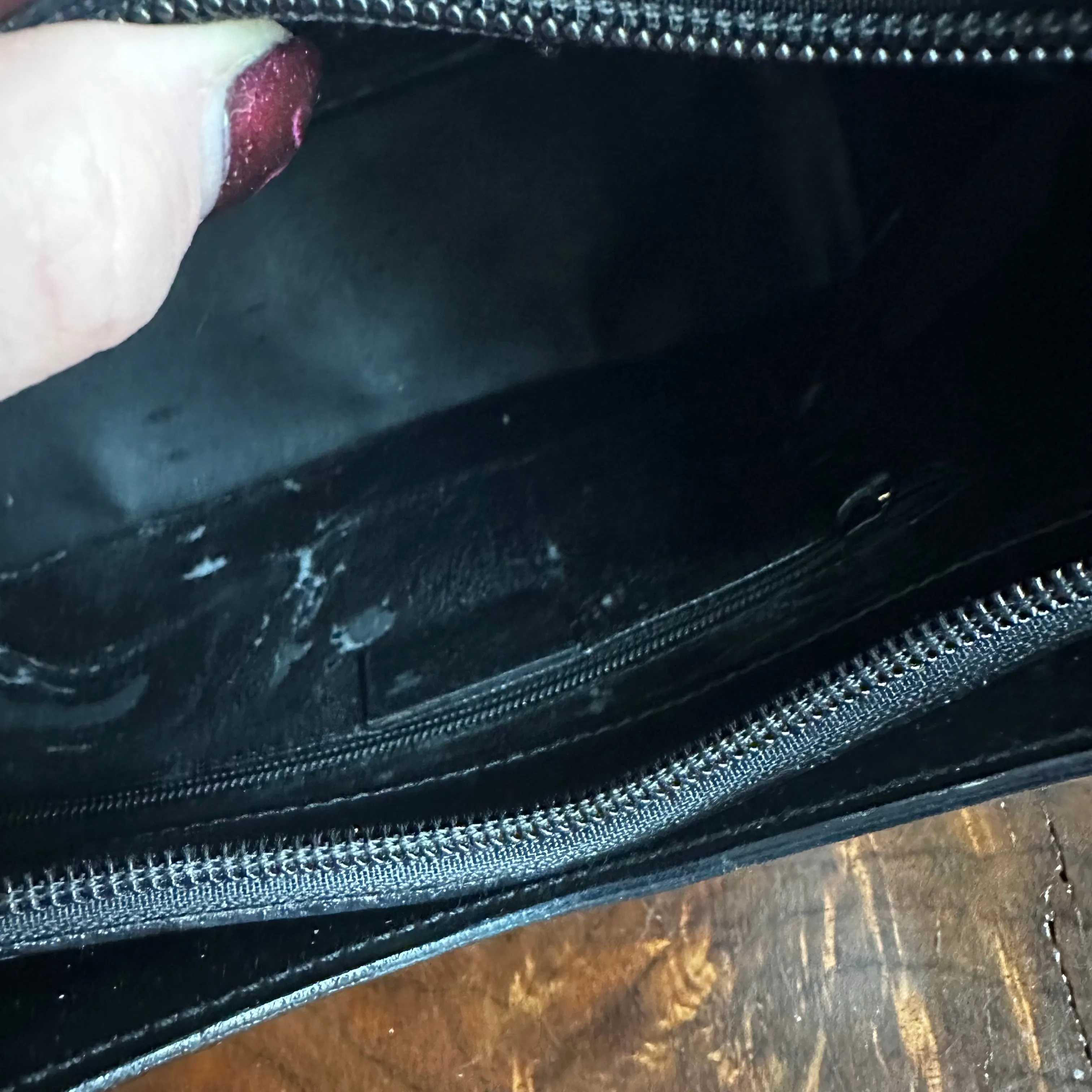 The Grackle - Vintage Gucci Bamboo Shoulder Bag in Black Leather