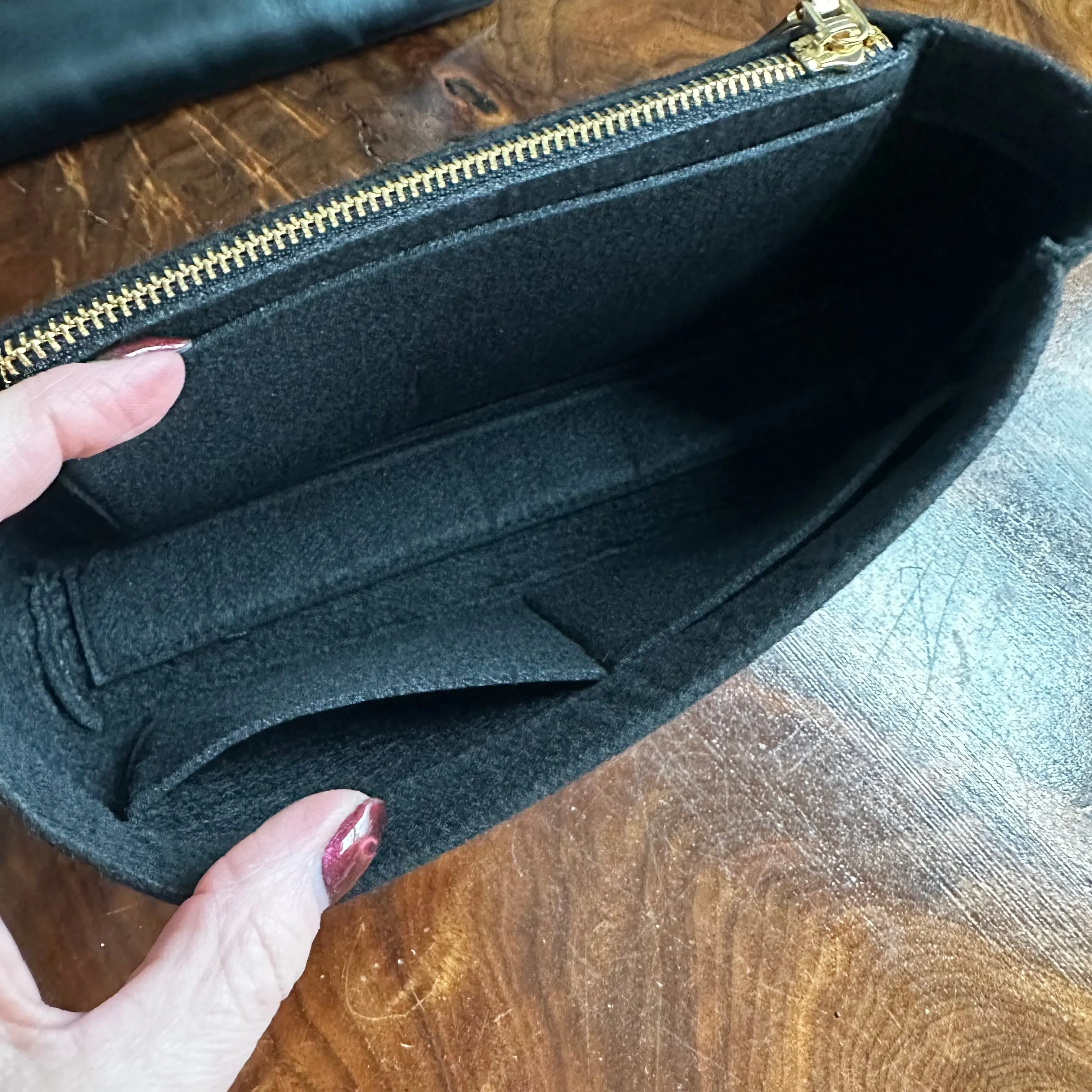 The Grackle - Vintage Gucci Bamboo Shoulder Bag in Black Leather