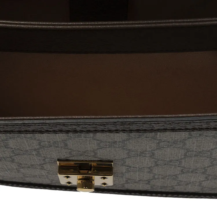 (WMNS) Gucci Canvas Ophidia Series GG Single-Shoulder Bag Small Creamy/Brown 651055-96IWX-8745