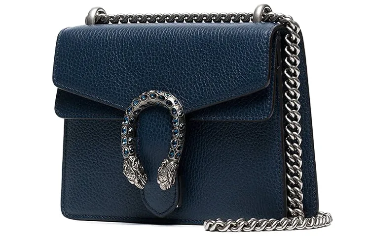 (WMNS) Gucci Dionysus Chain Crossbody Bag Single Shoulder Bag Blue 421970-CAOGN-8205