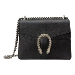 (WMNS) Gucci Dionysus Leather Mini Handbag Black 421970-CAOGN-8176
