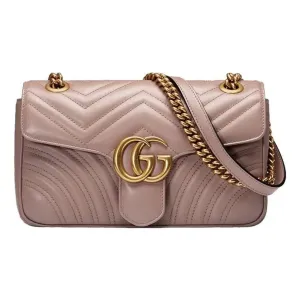 (WMNS) Gucci GG Marmont Matelasse Shoulder Bag 'Dusty Pink' 443497-DTDIT-5729