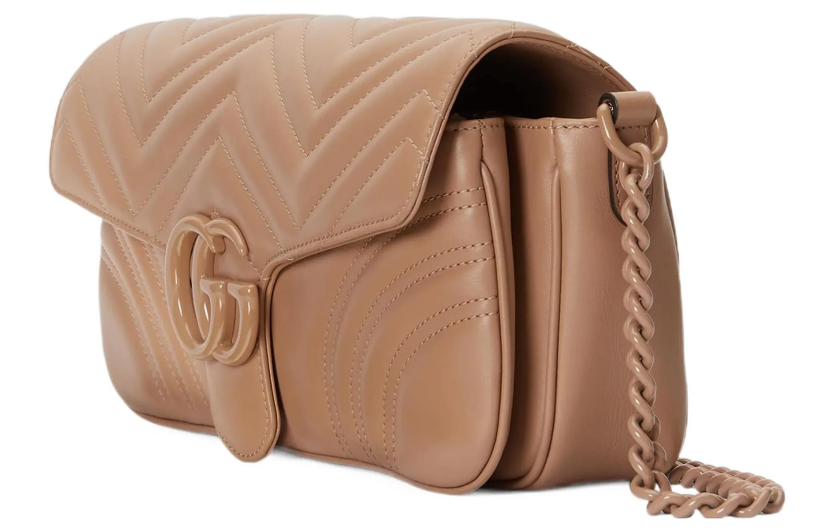 (WMNS) Gucci GG Marmont Matelasse Shoulder Bag 'Rose Pink' 734814-DAAAI-2747