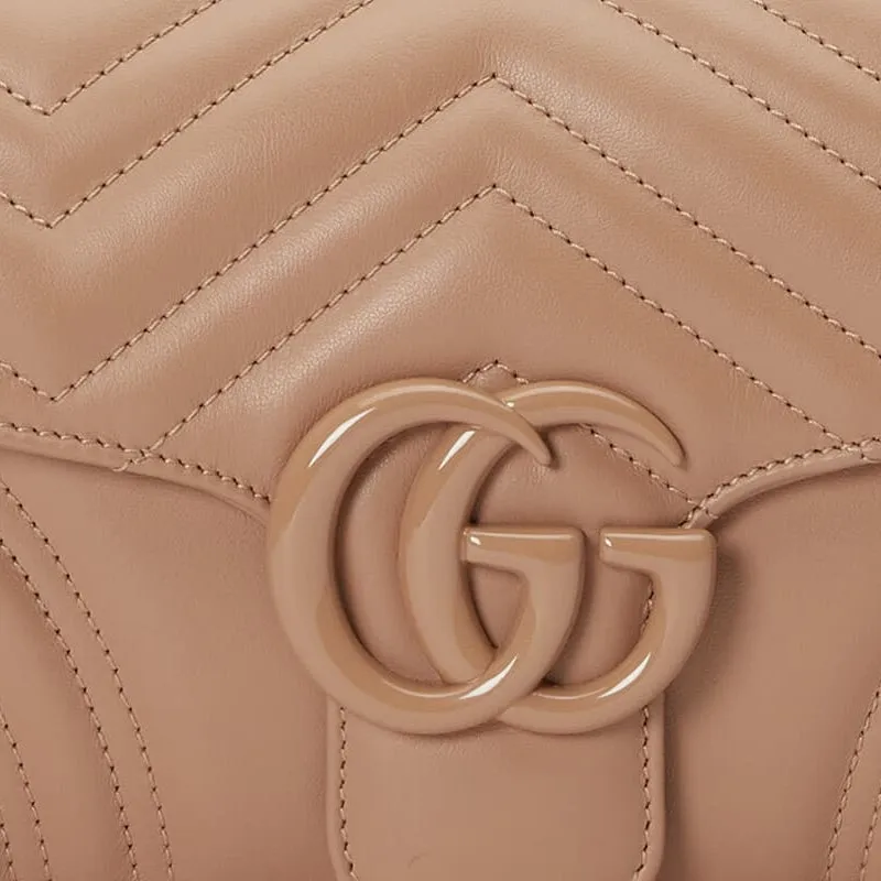 (WMNS) Gucci GG Marmont Matelasse Shoulder Bag 'Rose Pink' 734814-DAAAI-2747