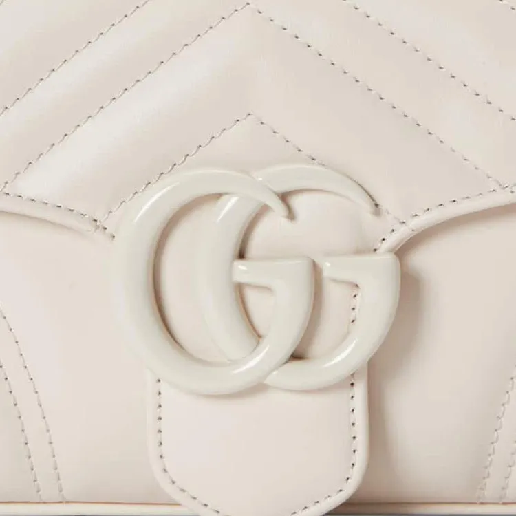 (WMNS) Gucci GG Marmont Matelasse Shoulder Bag 'White' 734814-DAAAI-9022