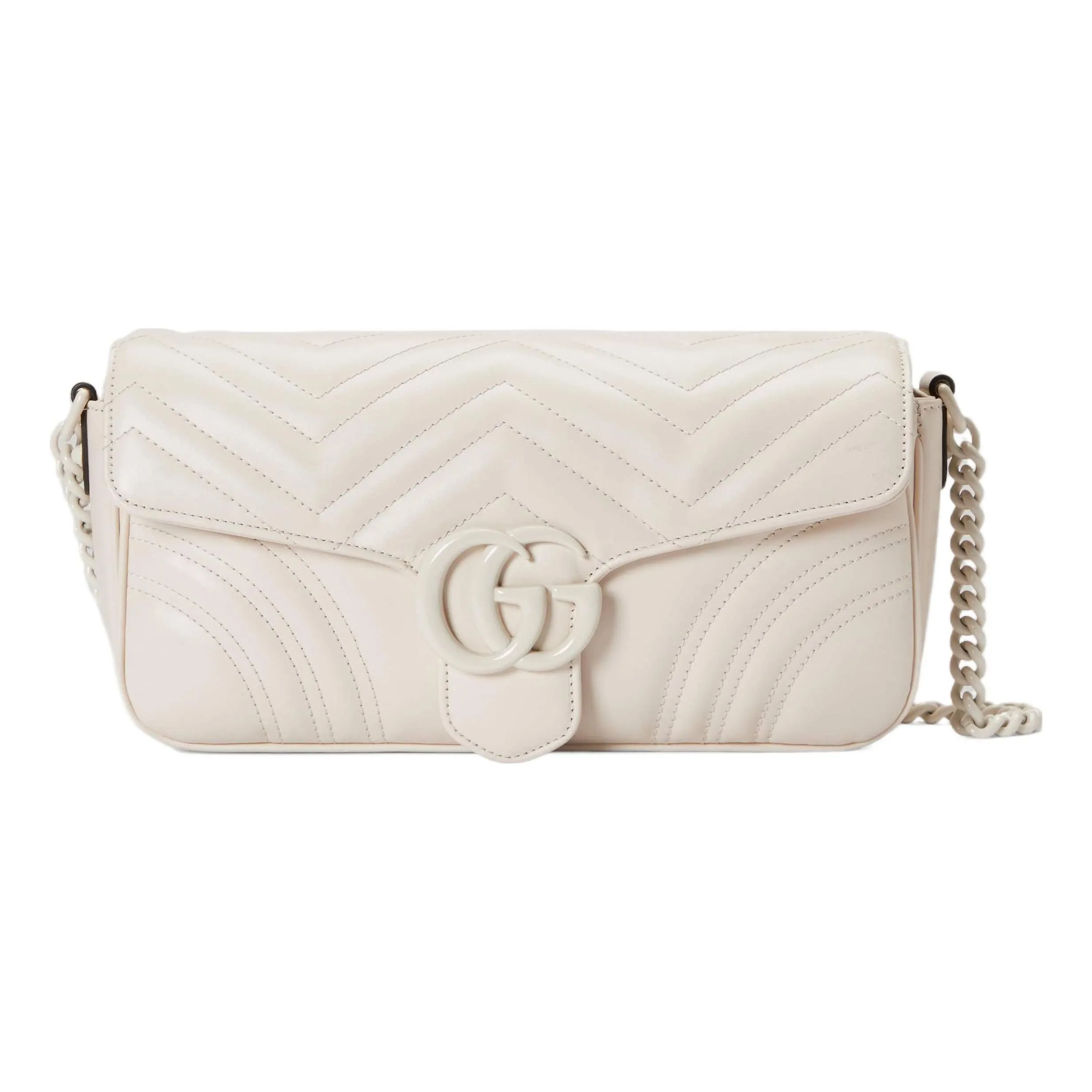 (WMNS) Gucci GG Marmont Matelasse Shoulder Bag 'White' 734814-DAAAI-9022