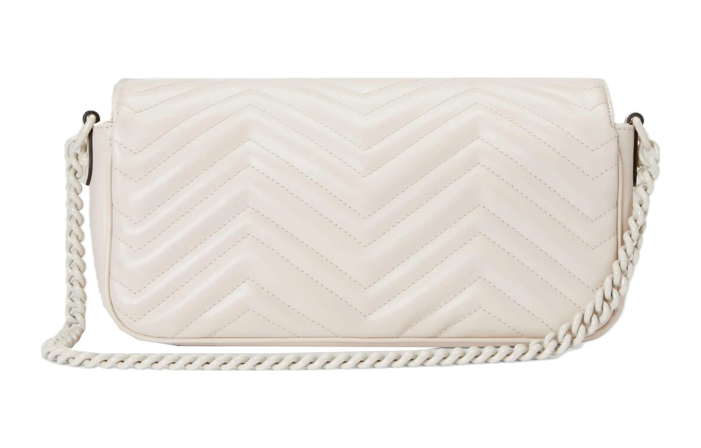 (WMNS) Gucci GG Marmont Matelasse Shoulder Bag 'White' 734814-DAAAI-9022