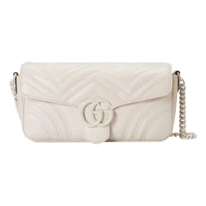 (WMNS) Gucci GG Marmont Matelasse Shoulder Bag 'White' 734814-DAAAI-9022
