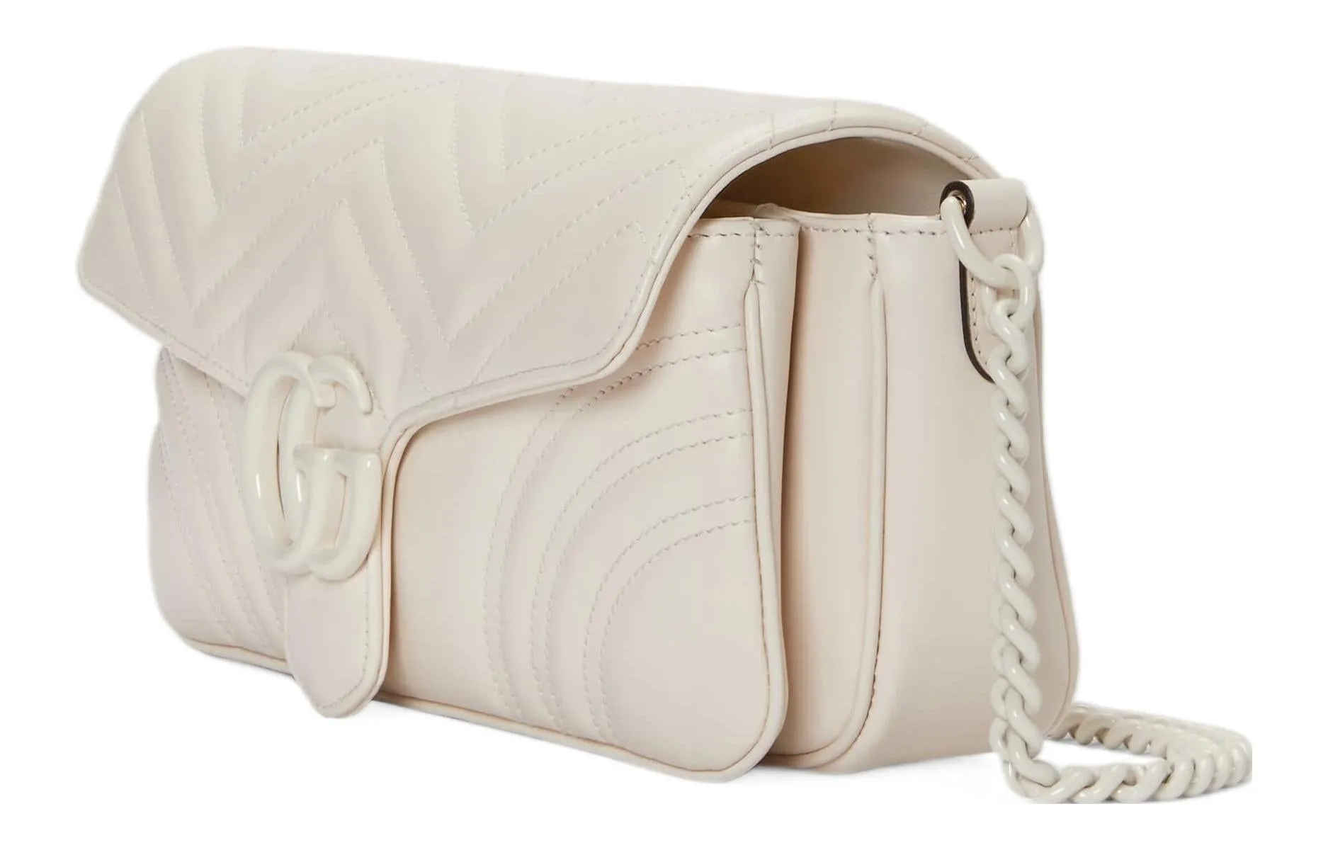 (WMNS) Gucci GG Marmont Matelasse Shoulder Bag 'White' 734814-DAAAI-9022