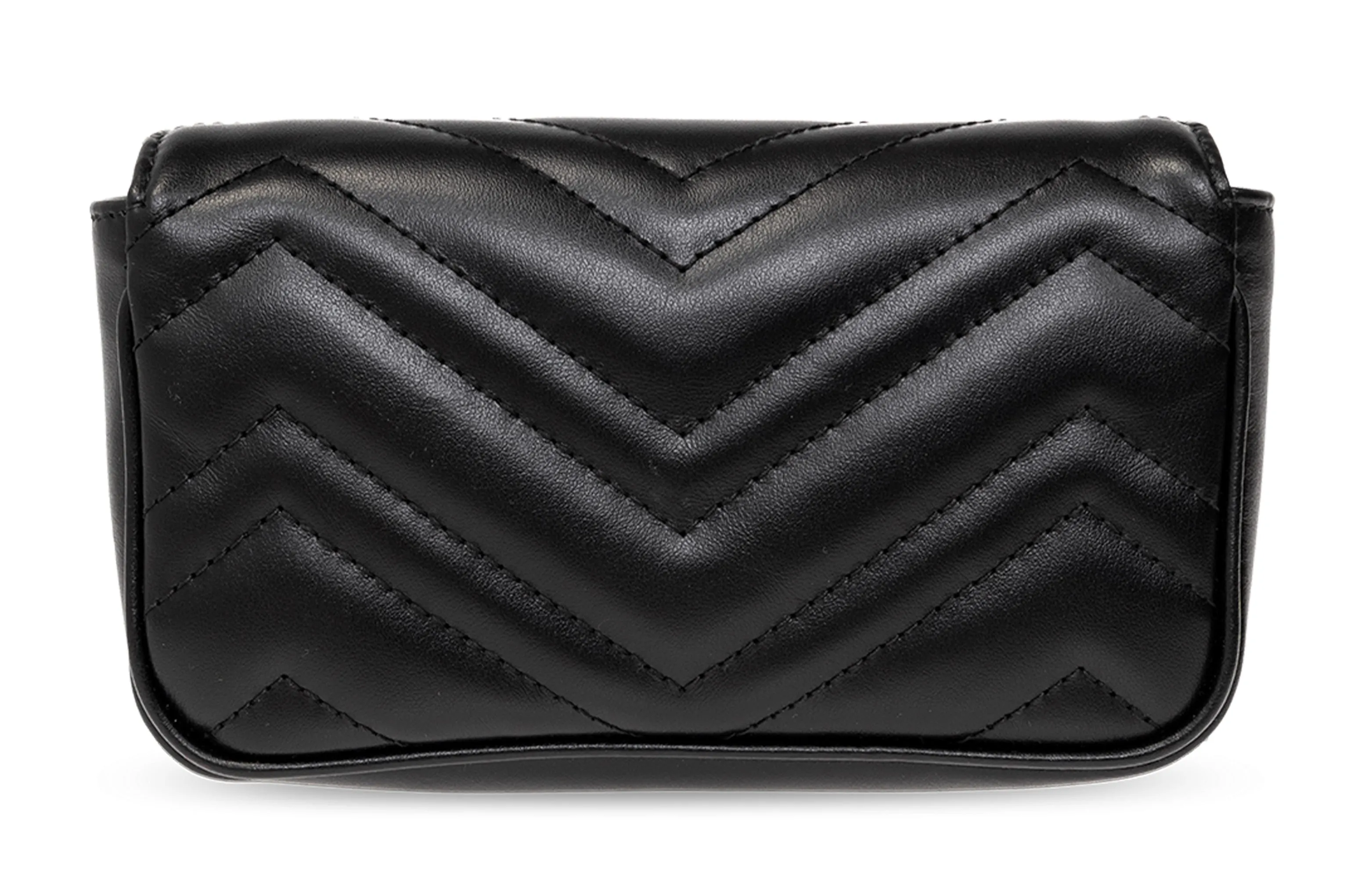 (WMNS) Gucci GG Marmont Matelasse Super Mini Bag 'Black' 476433-AABZK-1000