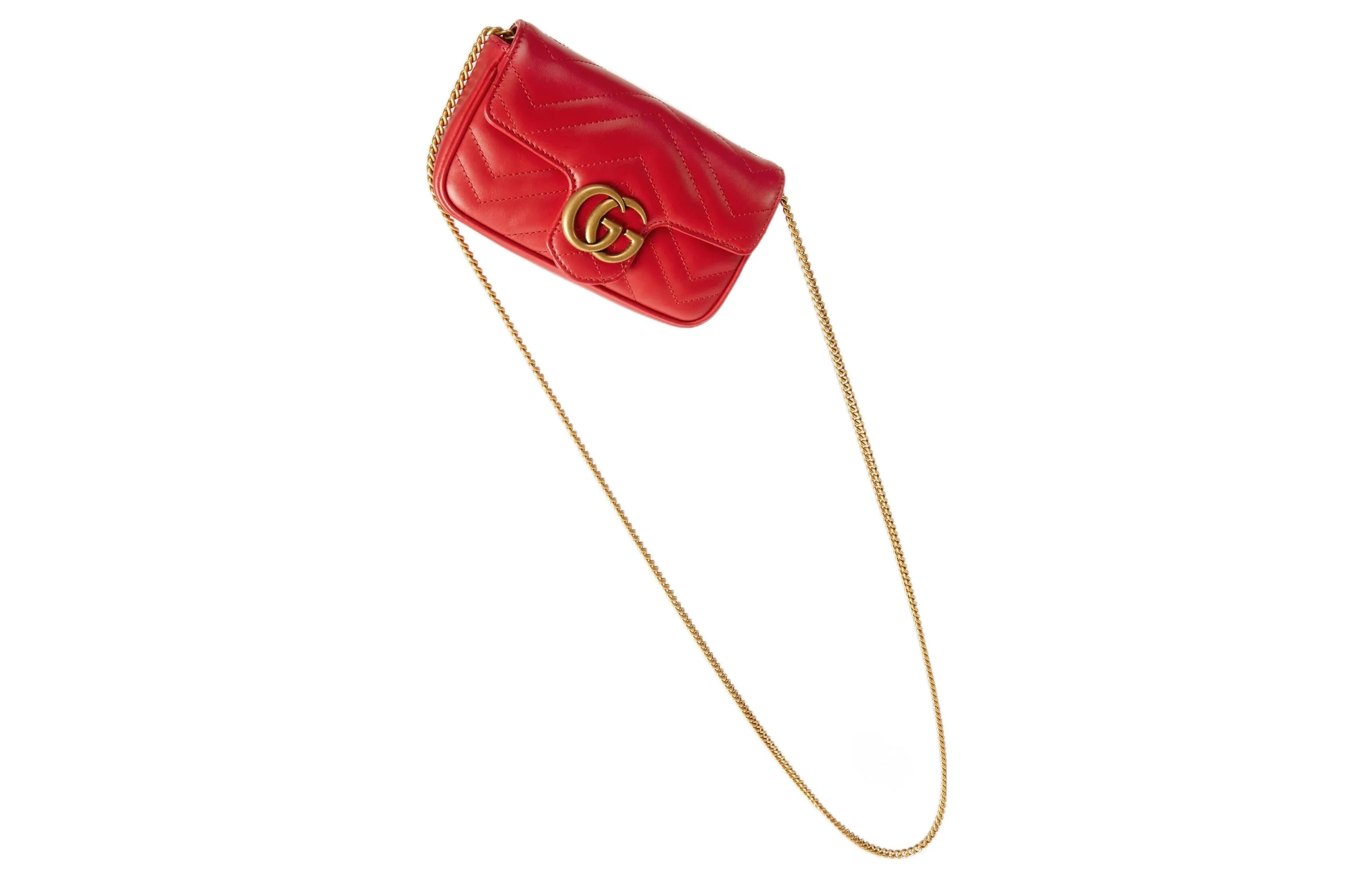(WMNS) Gucci GG Marmont Matelasse Super Mini Bag 'Red' 476433-DTDHT-6832