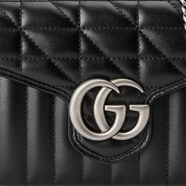 (WMNS) Gucci GG Marmont Mini Bag 'Black' 474575-DTD5N-1000