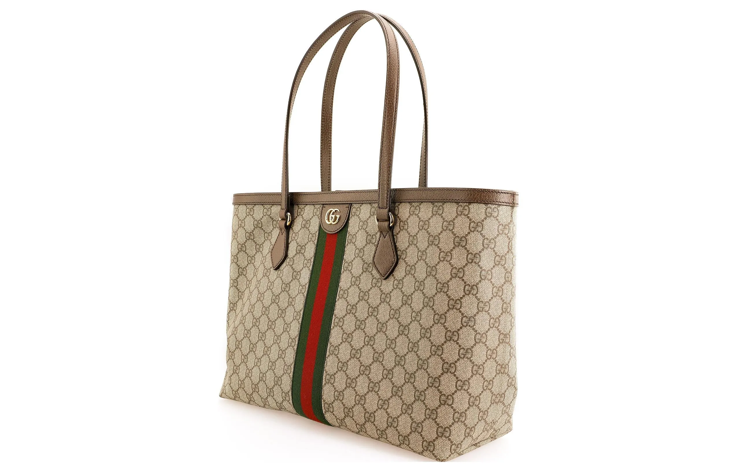 (WMNS) Gucci Ophidia GG Middle-Sized Tote Bag Brown 631685-96IWB-8745
